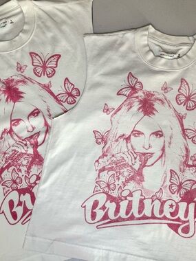 Abercrombie Britney Spears Matching Graphic Tanks S & XXS Y2K Pride Summer Set